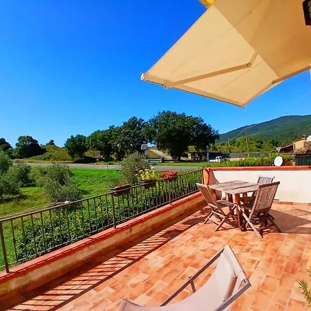 Incantevole Casa Toscana Con Travi In Legno, Ampia Terrazza E Vista Sulle Colline Massa Marittima